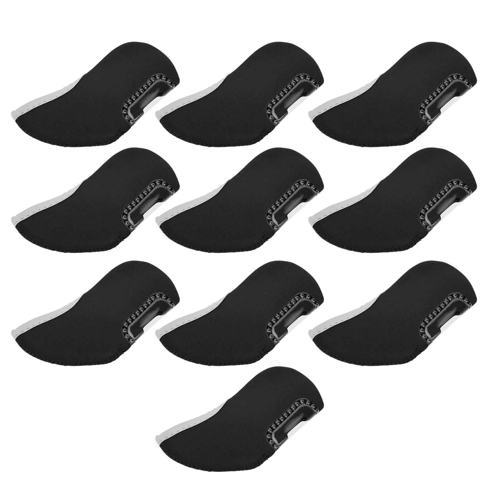 

10Pcs Golf Putter Head Cover Iron Club See Through Window Covers Putter Protector чёрный