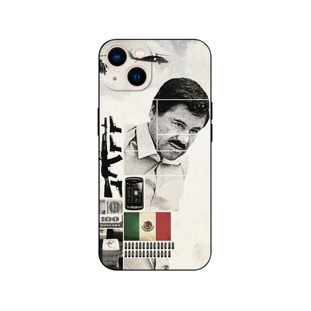 Custodia Nera in TPU per Samsung galaxy M53 M13 M62 A12 A22 A32 A42 A52 A72 4g 5g A20S cover posteriore El Chapo