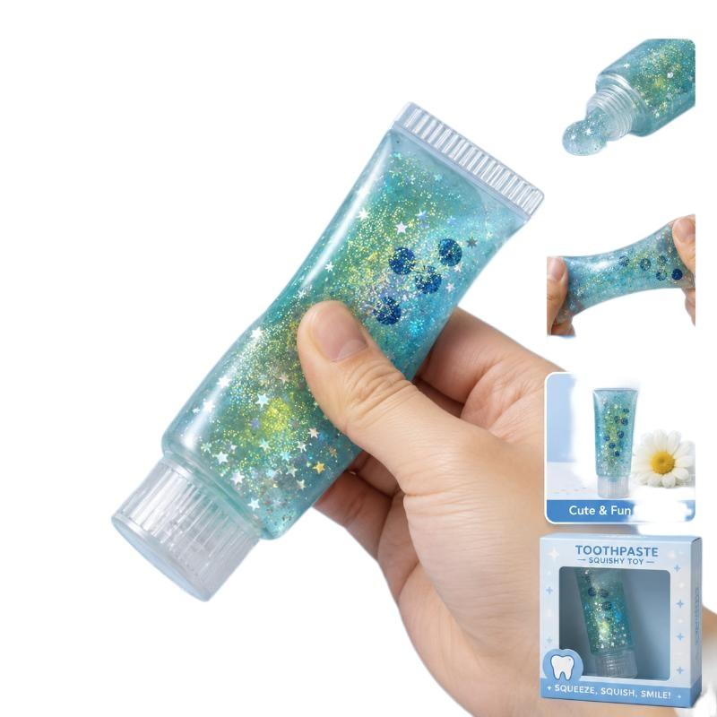 1 Stück Nicht-Zurückprallendes Marmeladen-Gefühl Asmr Fidget Spielzeug Zahnpasta Stressball Formbarer Quetschspielzeug Für Kinder & Erwachsene Anti-Stress-Geschenke-Spielzeug