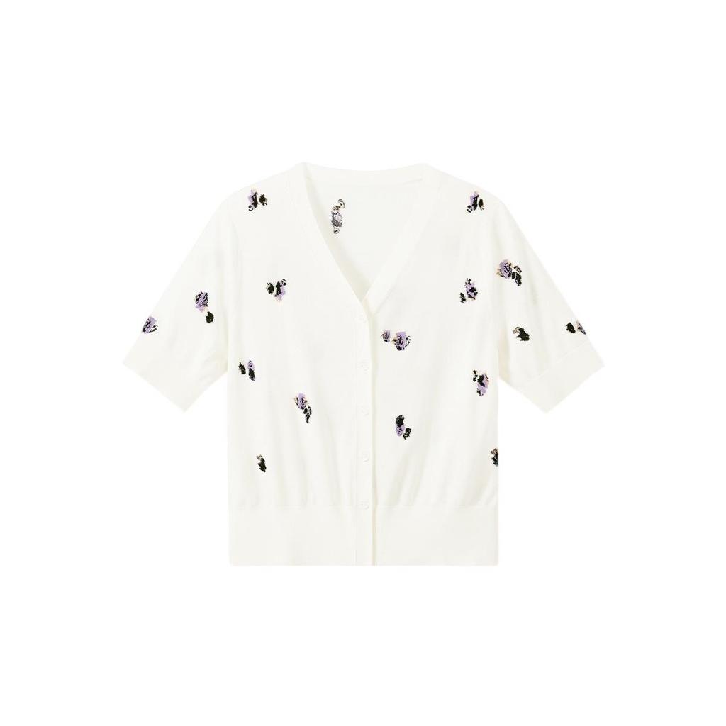 Northern Deer Elegant Phalaenopsis Jacquard Knitwear: Tencel, Cupro & Mulberry Silk Blend