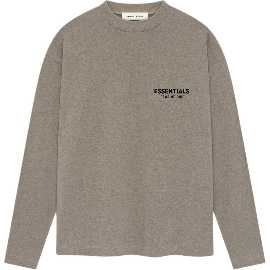 Fear of God Essentials Classic Long Sleeve Tee Homestead Heather Unisex Tops Grey 125AS264182F