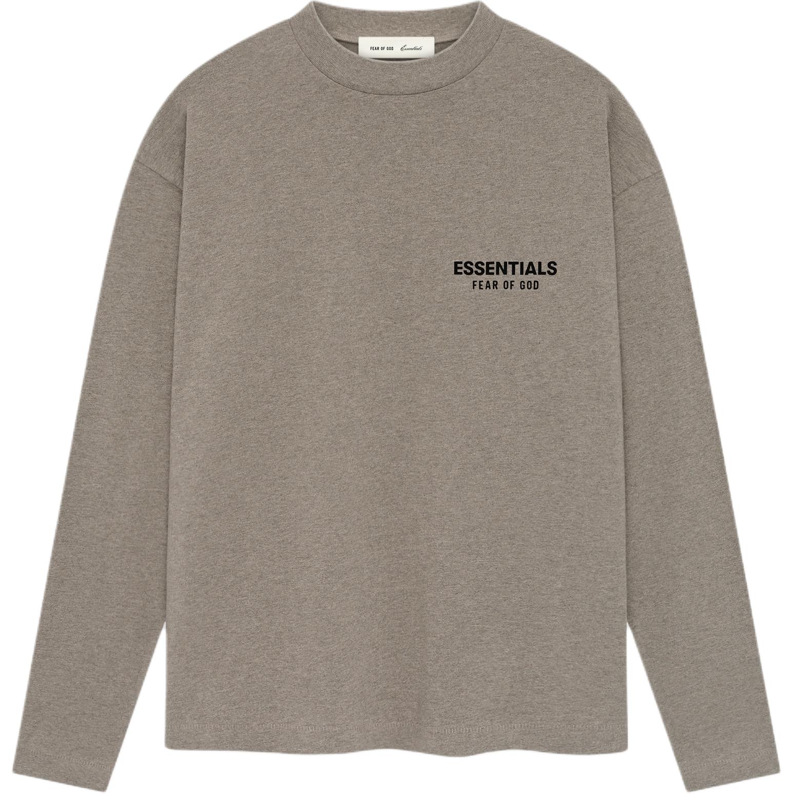 

Fear Of God Essentials Classic Fit Long Sleeve T-Shirt Unisex Tops Homestead-Heather 125AS264182F XS