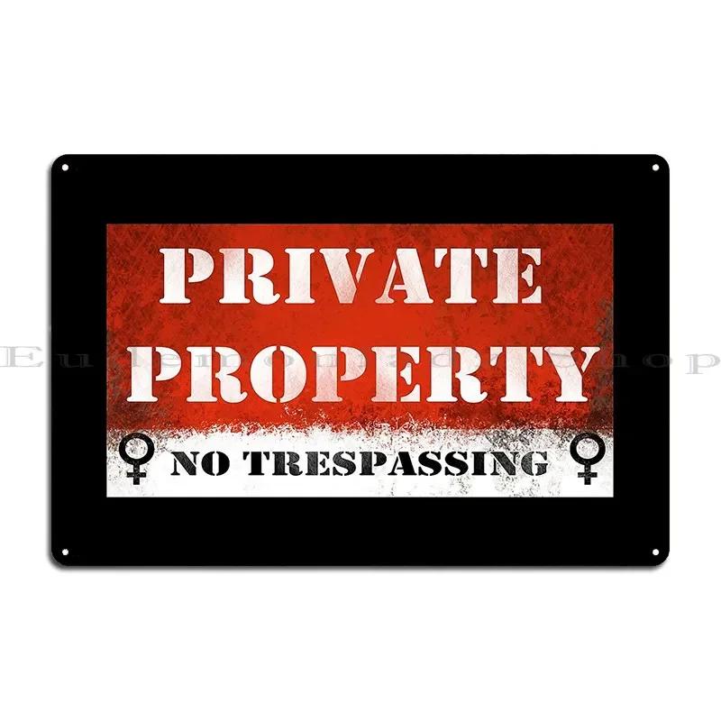 Warnschild Privatgrundstück Betreten verboten Metallschild Plaketten Designs Bar Höhle Club Party Club Bar Plaketten Blechschild Poster