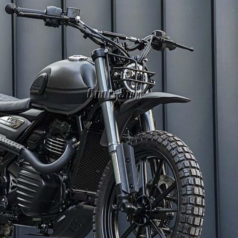 Motorcycle Accessories For Scrambler 400X SCRAMBLER 400 X 2024 2025 Black New Front High Mudguard Fender Cover