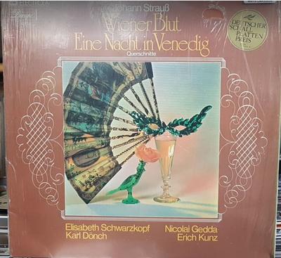 LP Schallplatte JOHANN STRAUSS, ELISABETH SCHWARZKO - Wiener Blut; Eine Nacht In Venedig 1C04701954 EMI ELECTROLA Germany Klassik Gebraucht