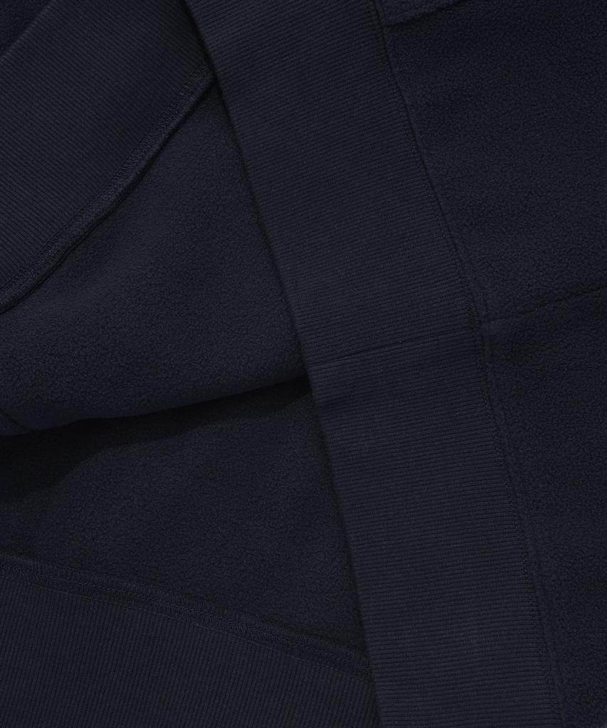 C Logo Fleece Oversized Hoodie Navy