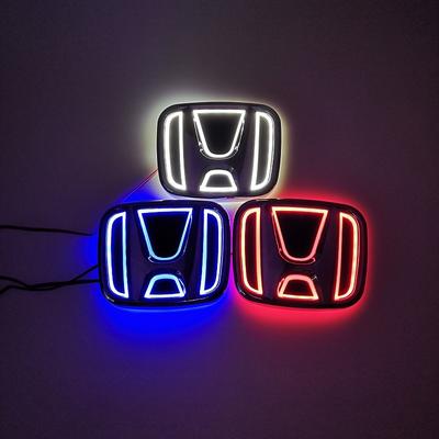 AAALB1 Car 5D LED Front Rear Light Emblem Sticker For Civic FIT Accord Prelude CRV 5th Mugen CRZ CRX Jazz HRV Pilot Odyssey Elysi