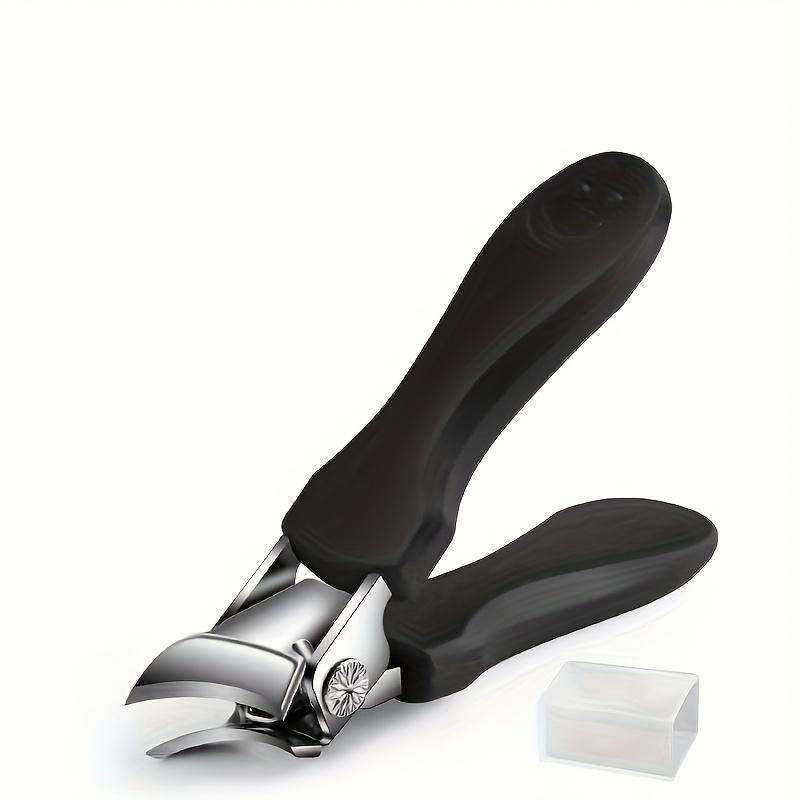 

Heavy-duty professional nail clippers, with anti-splash design, specifically designed for trimming thick and hard toenails. чорний