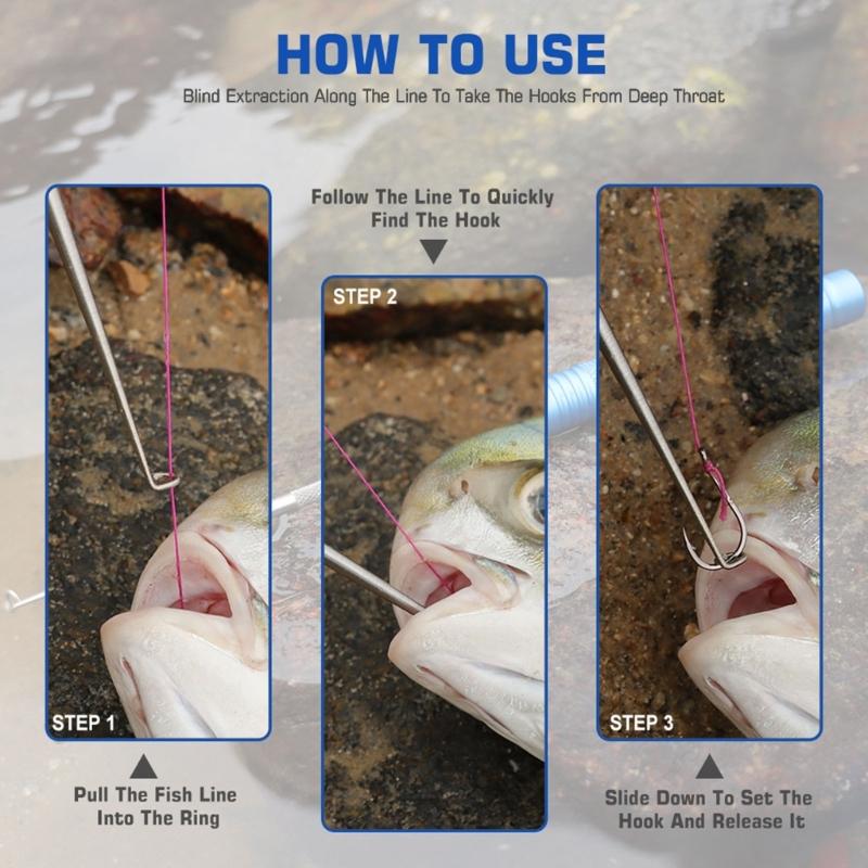 Detachable Fishing Hook Remover Fish Hook Quick Remover Tool Security Magnetic Fish Hook Disconnect Device Fishing Gear