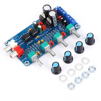 NE5532 HIFI Stereo Preamplifier Tone Board Treble Mediant Bass Volume Control Dual AC 12V 18V