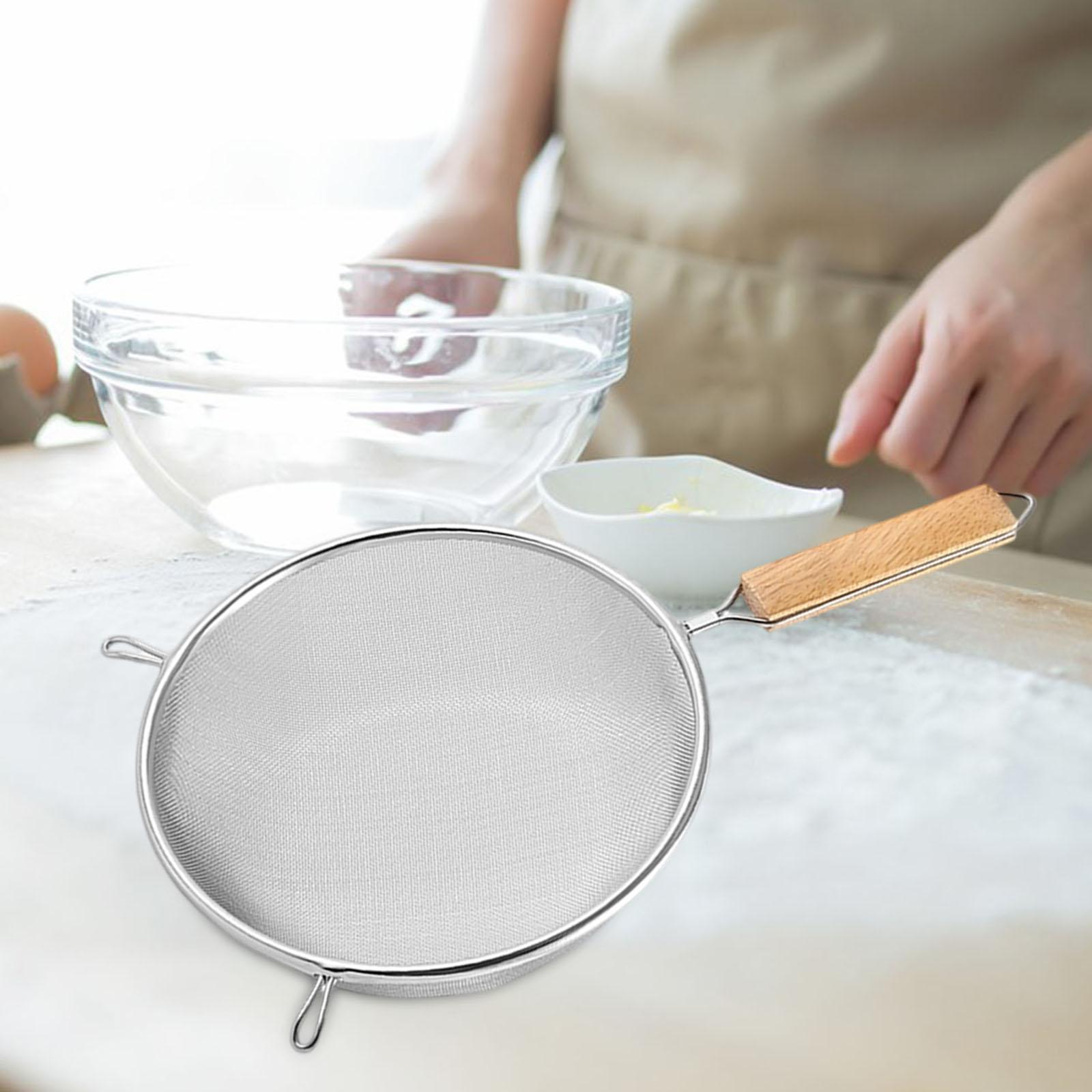 

Fine Mesh Strainer Sifter with Handle Multipurpose Comfortable Soya Milk Filter for Pasta Foam Coffee Grounds Juice Draining S
