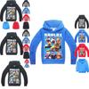 Vibrant Children's Roblox Print Hoodie Sweater With Long Sleeves And Comfortable Fit