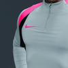 Nike Skin-Friendly Fashion Comfortable Soft Long Sleeve T-Shirt Men tops Gray Blue FN2404-395