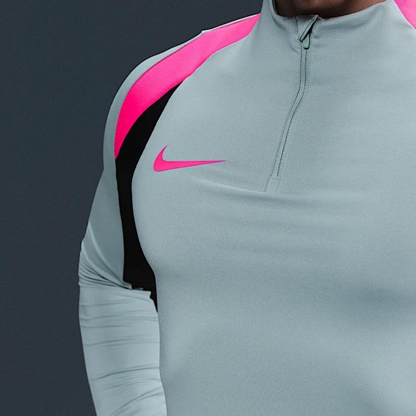 Nike Skin-Friendly Fashion Comfortable Soft Long Sleeve T-Shirt Men tops Gray Blue FN2404-395