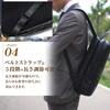 Joya 2-Wege Wasserdichter Lederrucksack Business-Tasche, Marineblau J4830