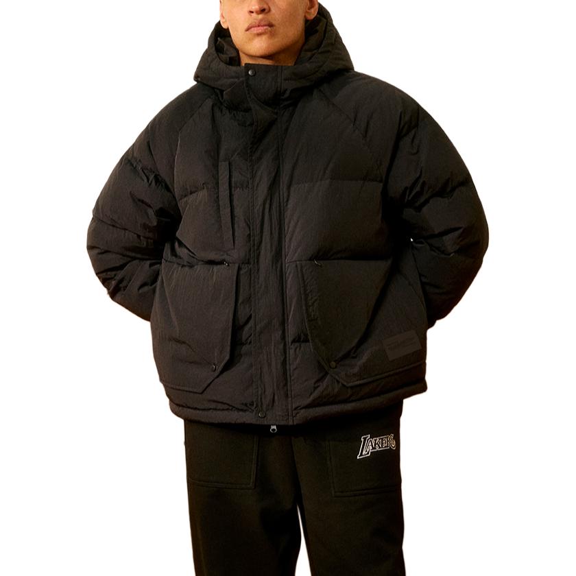Mitchell Ness Down Jacket Unisex Black MNDN0001200