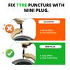 GRAND PITSTOP 21 Pcs Tubeless Tire Plugger Repair Kit with Plier for Punctures and Flats on Trucks Tractors Mushroom Multi-funcional Cars,