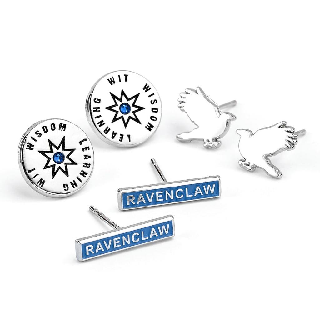 HARRY POTTER Ravenclaw Set of 3 Stud Earrings