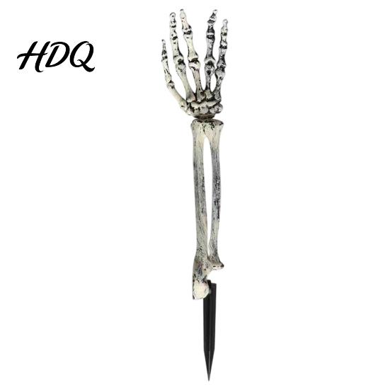 Easy Assembly Garden Ornaments Realistic Skeleton Stake Spooky Halloween Skull Hand Yard Outdoor Lawn Decorations Sign for Graveyard Decor