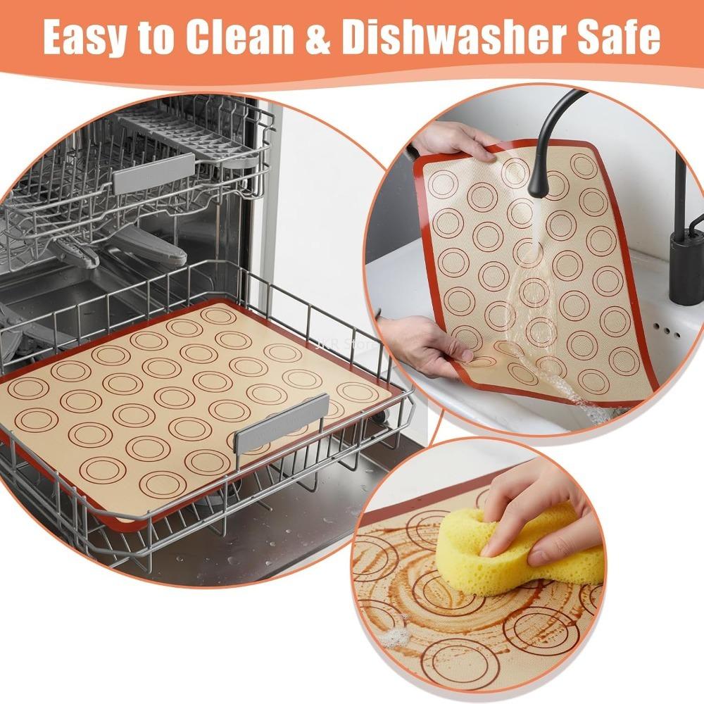 42x30cm Silicone Pastry Baking Mat Non Stick Glass Fiber Oven Liner for Cookie Macaron Home Kitchen Baking Tool