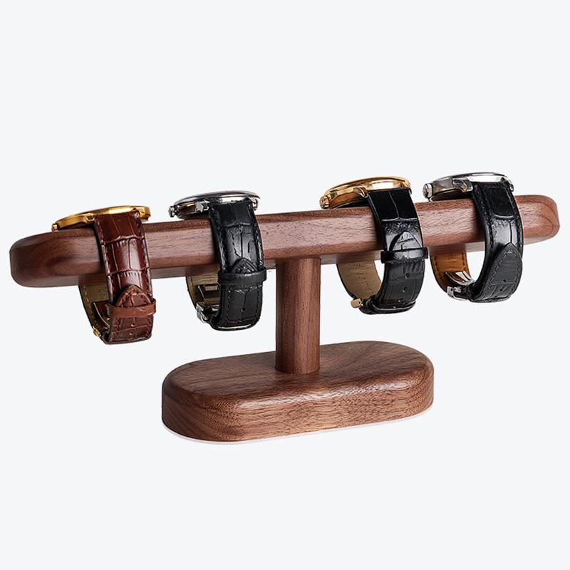 Uchwyt na zegarek z orzecha włoskiego Uchwyt na biżuterię Łańcuszek na kostkę Wieszak na biżuterię Organizer na lady wystawowe