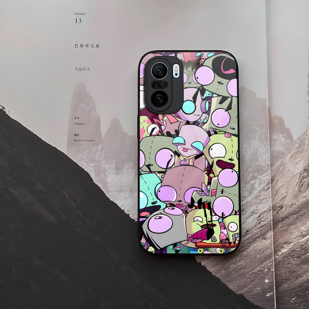 Invader Zim Phone Case Tempered Glass For Xiaomi 15 14 12 Lite Pro 13 11t Lite POCO M6 M5 X6 X5 X3 F5 F6 Pro Cover