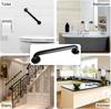 Shower Grab Bar: 24 Inch Anti-Slip Knurled Grip - 304 Stainless Steel Wall Mount Safety Bar for Seniors and Elderly Bathroom Use