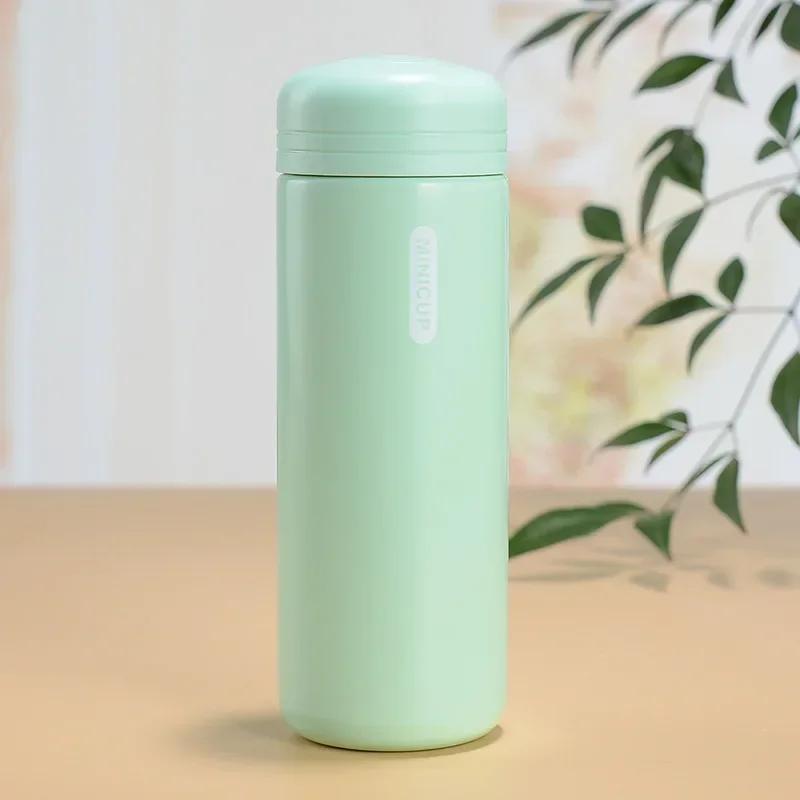 150/200ml Mini Stainless Steel Thermos Cup Thermal Compact Portable Leak Proof Male and Female Thermal Water Bottle for Children