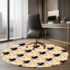 Johnny Bravo Printed Round Rug Carpet Chair Rug Area Rug Entryway Doormats,for Office Chair Living Room Bedroom Kitchen Room.
