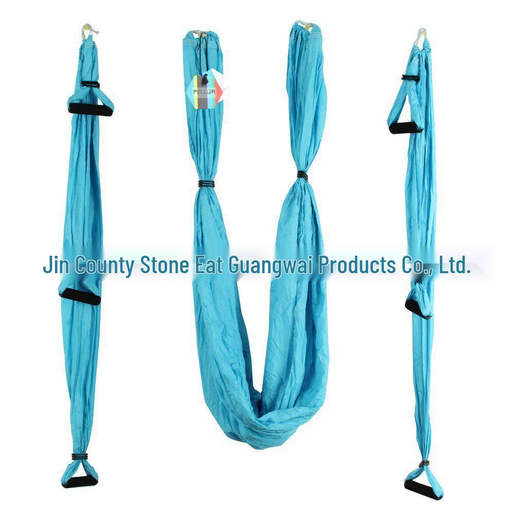 Aerial Yoga Hammock with 6 Handles - Non-Elastic Nylon for Studio Inversion Fitness