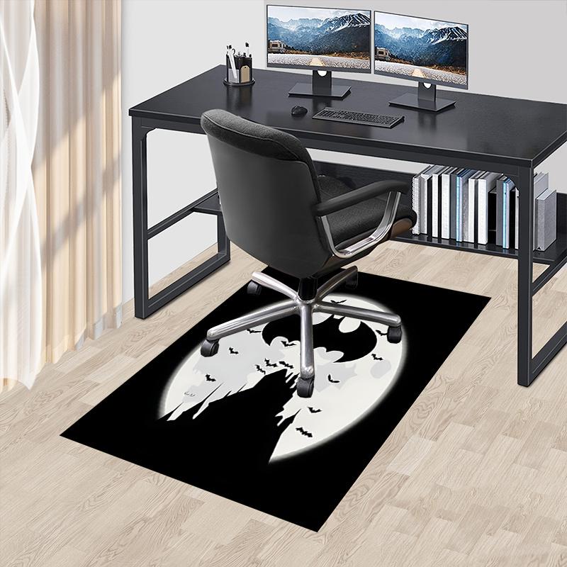 

Batman,Full Moon Office Carpet Chair Mats, Home Decor Dormitory Floor Protector With Anti-Skid Backing, Large Area Coverage, Christmas Decor 60cm by 90cm