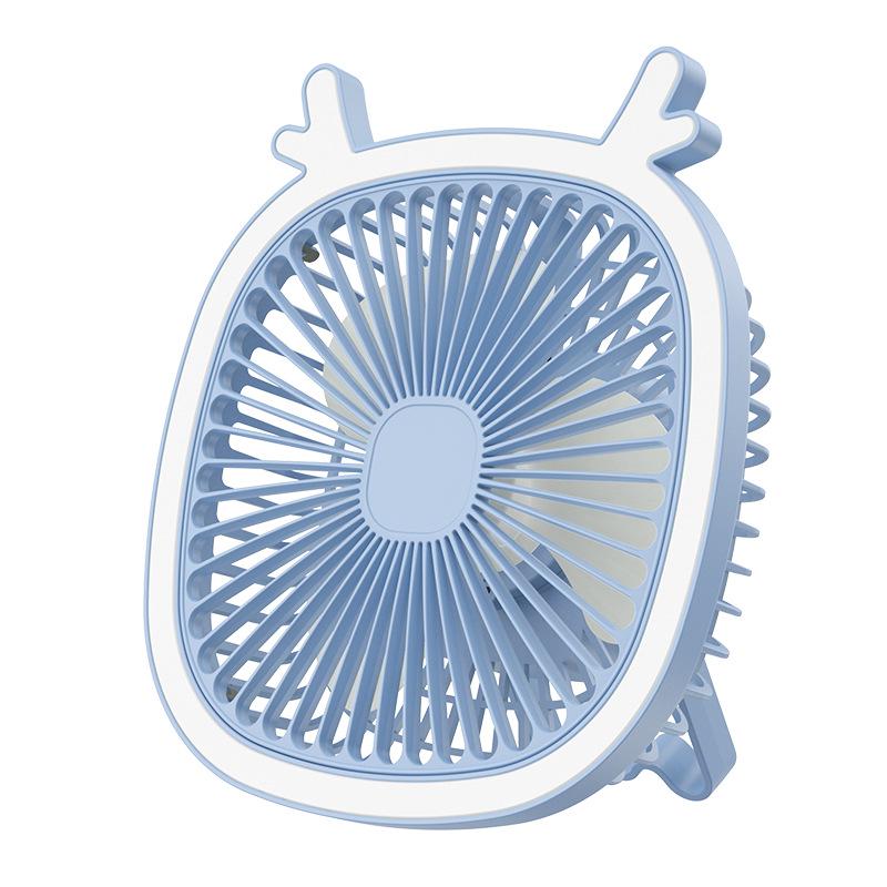 2026 USB Cartoon Desktop & Wall-mounted Fan for Home, Dorm, or Travel
