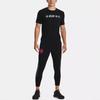 Under Armour Fitted Crew Neck Running T-Shirt Men Tops Black 1370977-001