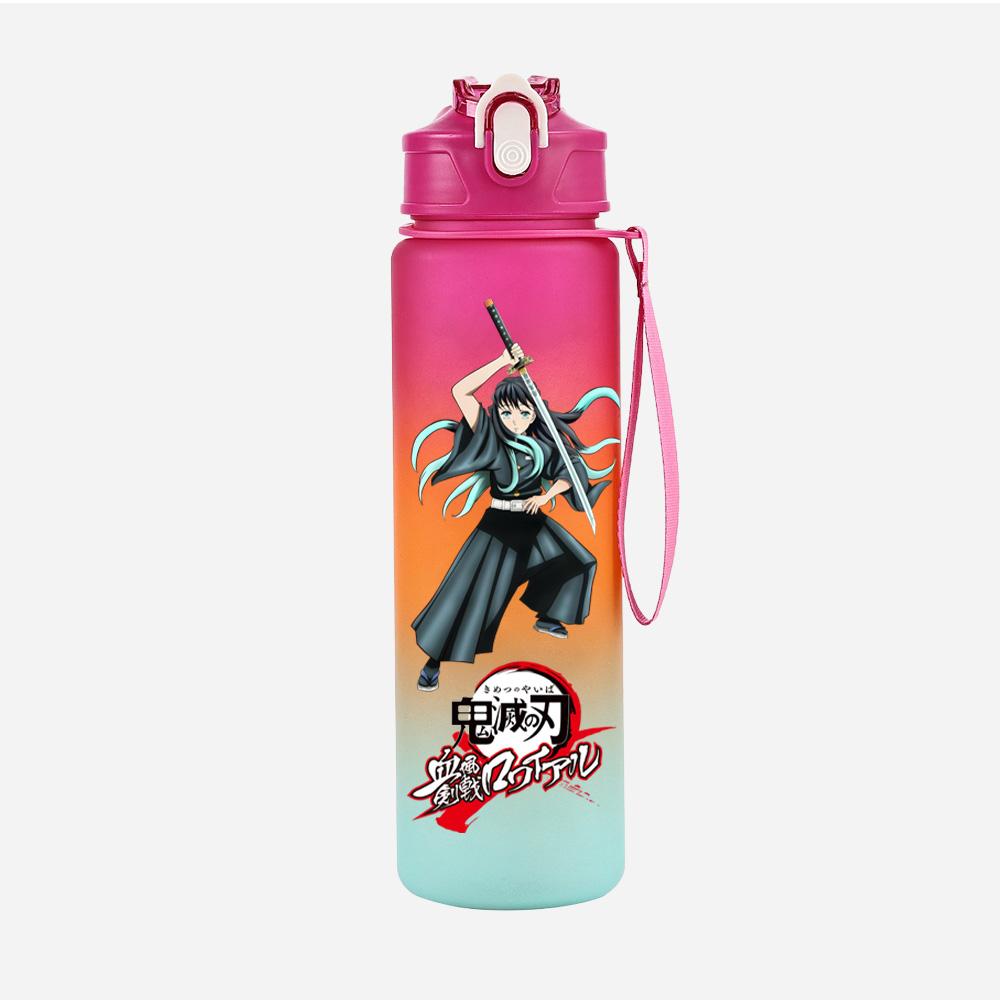 Anime Demon Slayer Printed Character Water Cup Demon Hunters Outdoor Portable Drinking Bottle for Boy Girl Gift