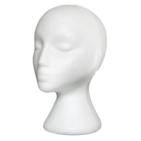 Mannequin Head Non-slip Abstract Foam Manikin Head Model Wig Hair Glasses Display Stand for Indoor