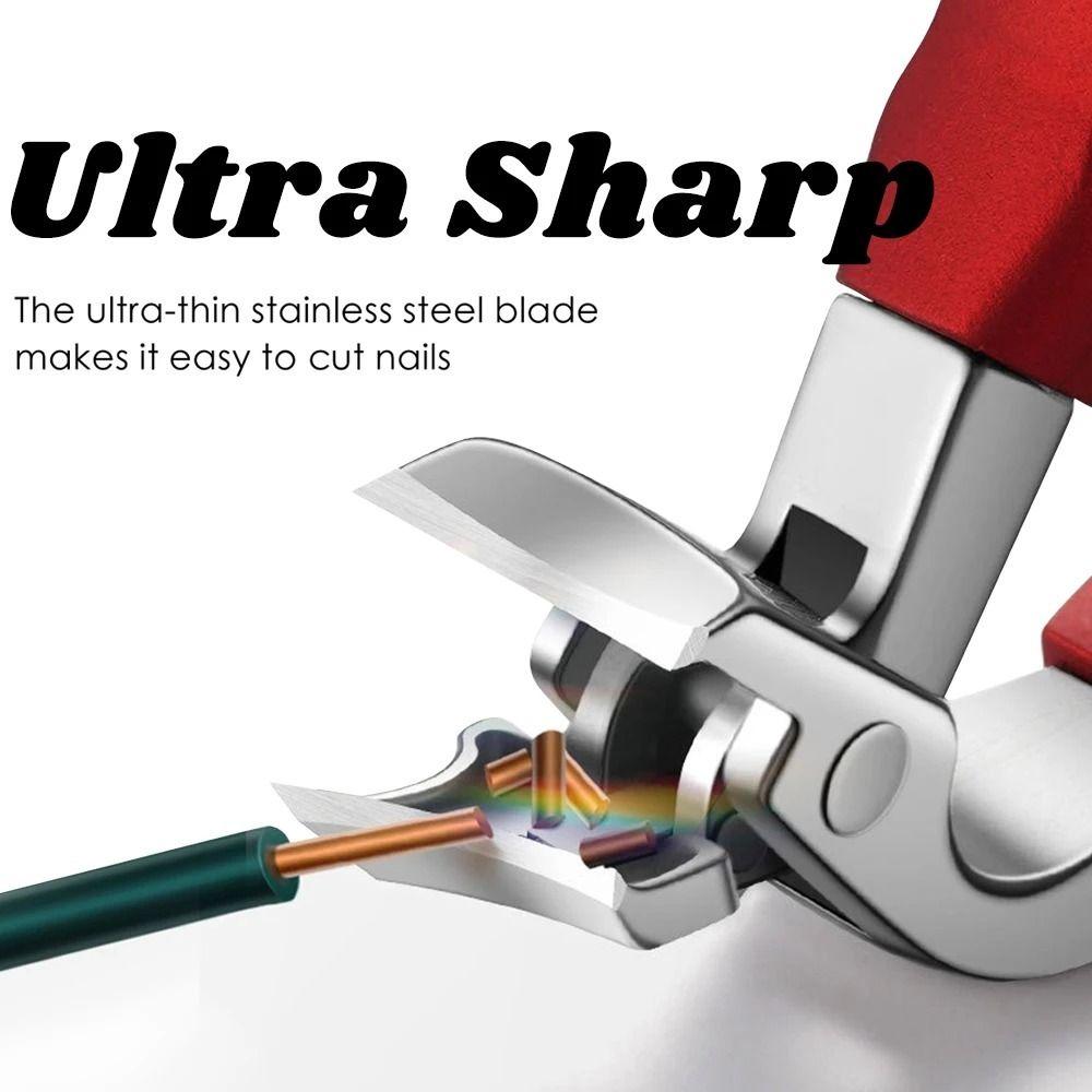 Stainless Steel Angled Head Nail Clippers Ergonomic Design Nail Clippers Nail Trimmer  Thick Nails