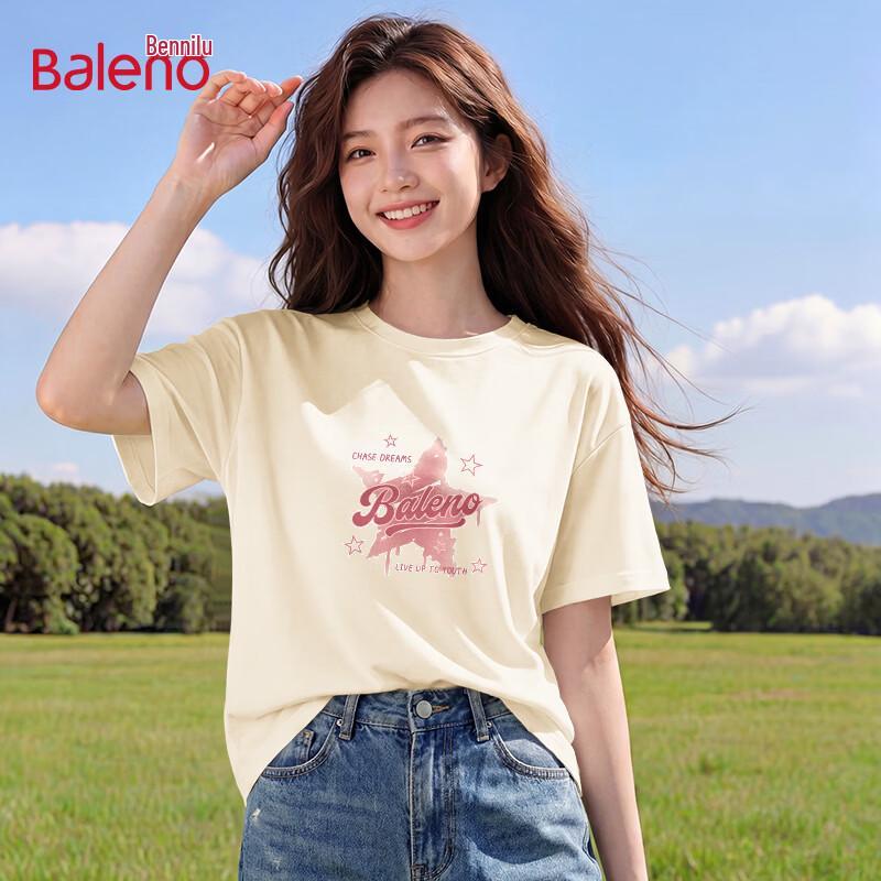 Baleno Women s Loose Cotton Graphic Print T-Shirt XL