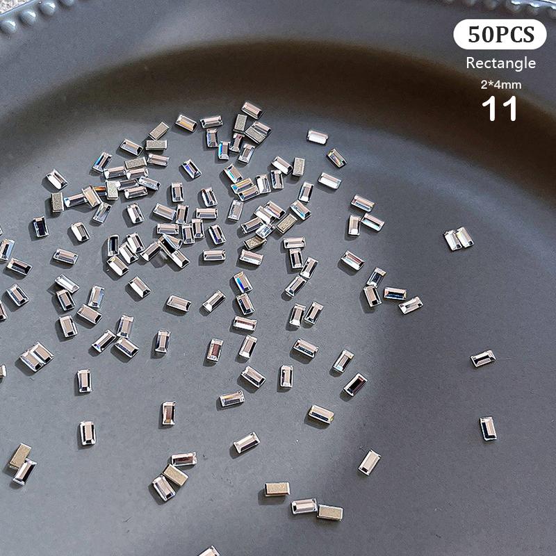 

50Pcs Irregular Mini Nail Diamond Decoration Mixed Loading Stereoscopic Nail Accessories Nail Painting Nail Salon Nail Artists