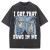Funny Smoking Dog Cooking Tshrit Vintage Washed Tshirt S Oversized Loose Cotton Harajuku Tee Shirts Casual Streetwear Unisex