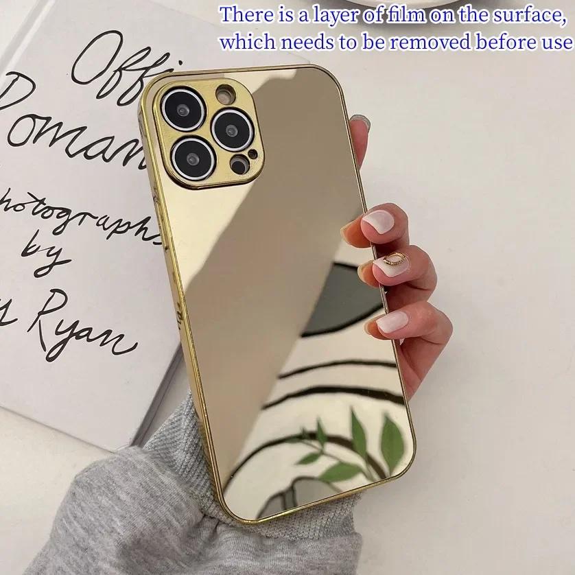 

Для iPhone 13 14 16 Pro Max Электролитическое покрытие Блестящее Зеркальное Защитное покрытие камеры для iPhone 12 11 15 16 Pro Xs Max X Xr 7 8 for iPhone11Pro