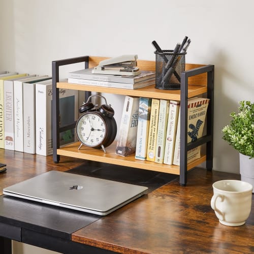 IBUYKE 2-Tier Kitchen Rack, Condiment Storage Rack, Spice Rack, Kitchen Storage, Gap Storage, Counter Shelf, Under the Sink, Bathroom Sink, Easy Assem