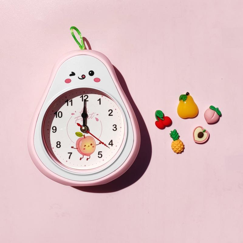 Creative 3D Fruit Magnetic Alarm Clock - Cute Personality Kitchen Refrigerator Magnet Clock