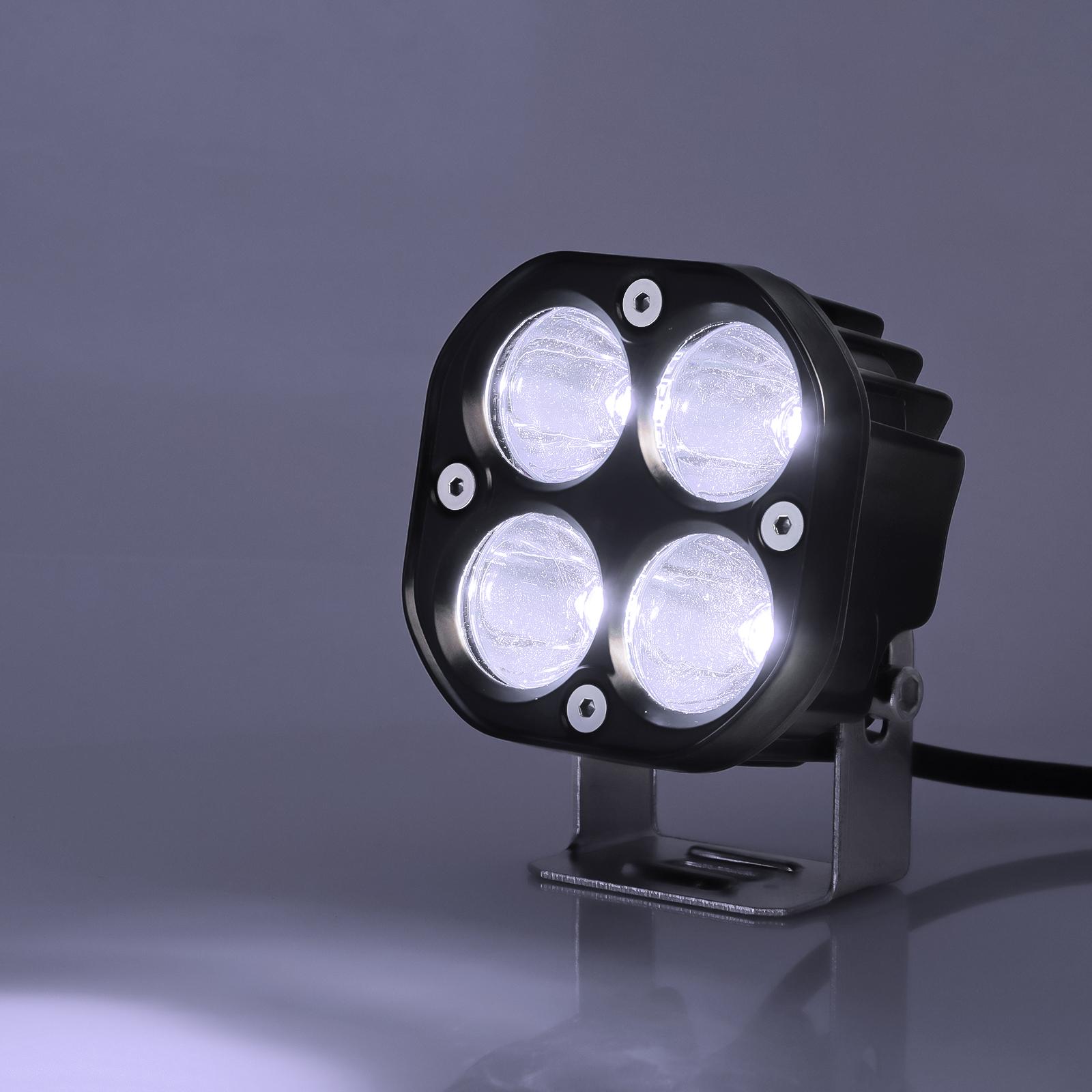 

3inch LED Work Lights For Motorcycle Car Truck 4x4 Offroad White/Yellow Fog Lights Car Headlight Auxiliary Spotlight Accessories белый