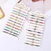 12Pcs Evil Eye Lucky Bracelet Set For Women Crystal Hand Cross Charm Adjustable Rope Chain Wrap Bangle Men Fashion Party Jewelry