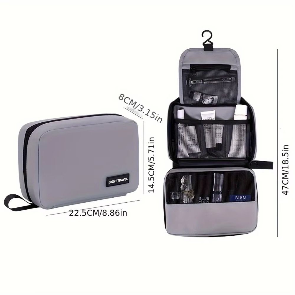 With Hanging Hook Hanging Makeup Cases Foldable Travel Essentials Organizer  Business Trip