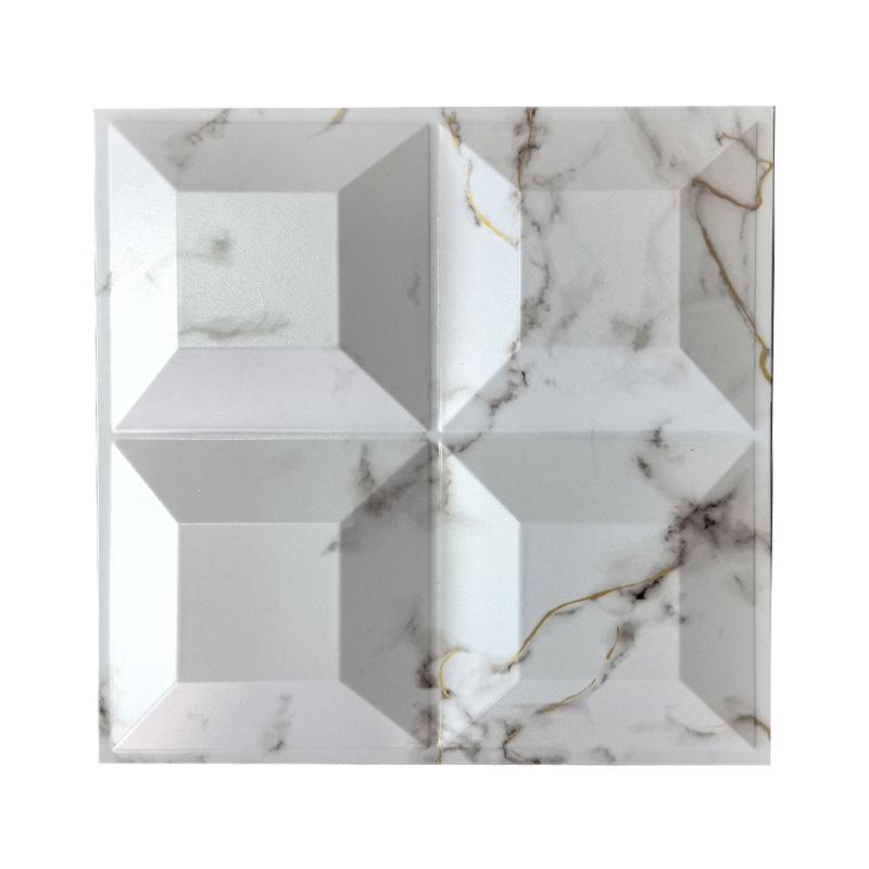 3D Embossed PVC Wall Panels for Hotel, Bedroom & TV Background Décor