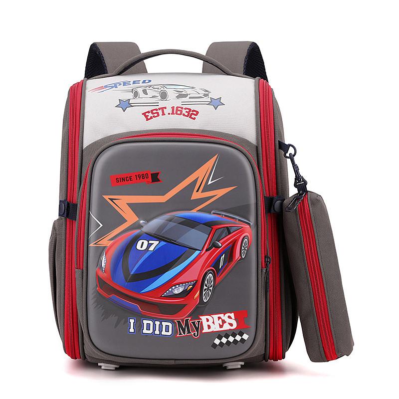 Adorable Lightweight Nylon School Backpack For Kids Grades 1 To 6 With Spacious Capacity