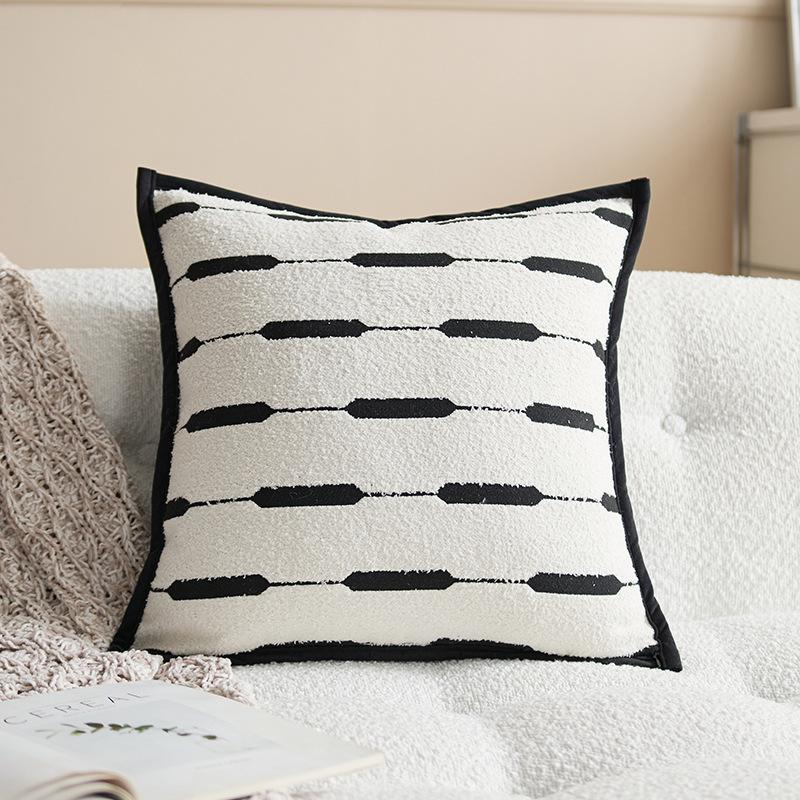 45X45CM Simple Versatile Throw Pillow Cover Black Lace Simple Waist Cushion Cover Decor Home Decorative Pillowcase 2026 New