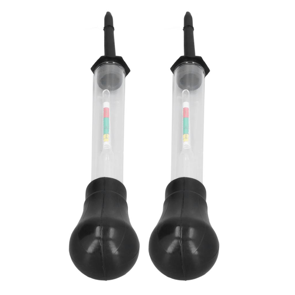 2Pcs Hydrometer Electro Hydraulic Meter Gauge 1.100‑1.300 Measuring Tool Set Kit