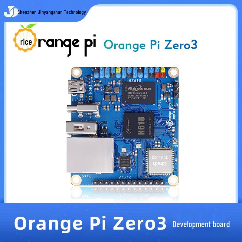 Orange Pi Zero 3 Development Board with Allwinner H618 Quad-Core Processor and Gigabit Ethernet Port